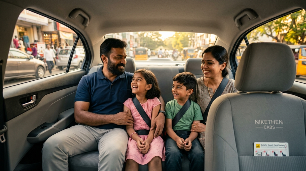 How Nikethen Cabs Ensures Safe Family Travel