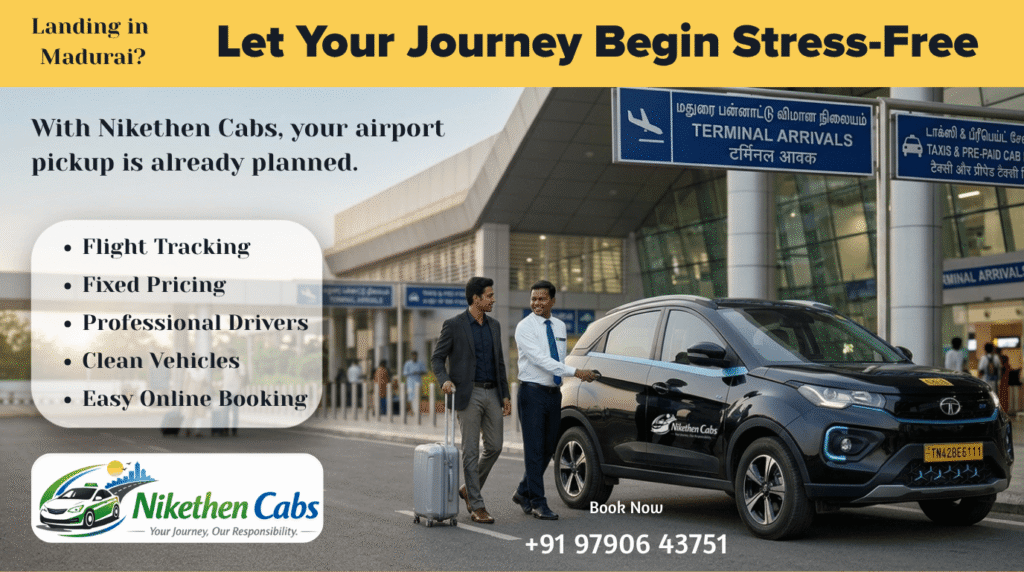 Why Choose Nikethen Cabs for Madurai Airport Transfers